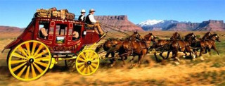 Horse drawn carriage desert landscape - bessie wheeler free wallpaper