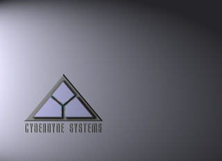 Triangle side cyberdyne systems logo - a logo free wallpaper