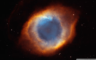 Large blue ring dark sky - david boyd free wallpaper