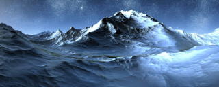 Mountain range star filled sky - sky above free wallpaper