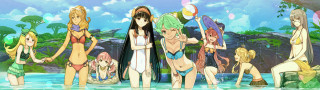 Beach girls bathing suits water - ayo free wallpaper for desktop
