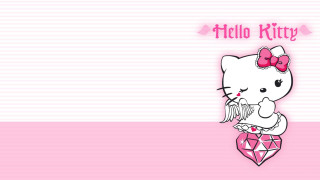 Hello kitty pink wallpaper bow 3 - free aesthetic wallpaper for desktop