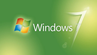 Green background windows 7 logo - rtx free wallpaper