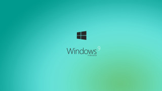 Green background windows logo blue - a windows logo free wallpaper