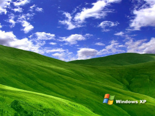 Green mountain blue sky clouds - the side of the mountain free wallpaper