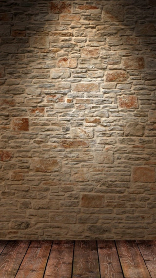 Brick wall wooden floor light - free architecture wallpaper for mobile