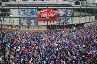 Crowd stadium scoreboard people gathering - the side of the building free wallpaper for desktop