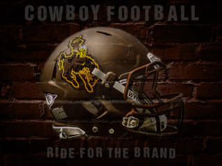 Helmet cowboy football logo brickwall - a helmet free wallpaper