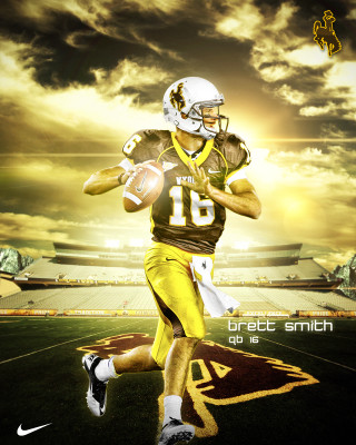 Football player running ball sky - a football player free wallpaper