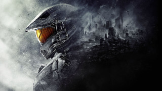 Man helmet city smoke fog 3 - halo free wallpaper for desktop