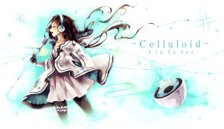 Girl microphone hat cellphone tea - her head and a cell phone free wallpaper