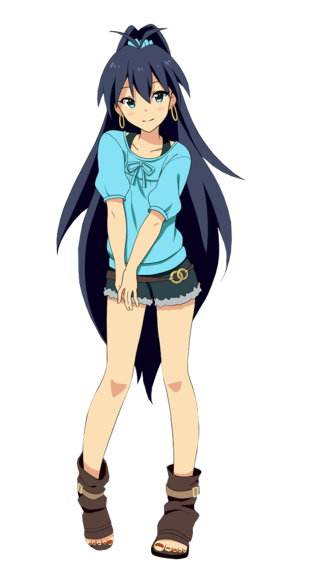 Girl long hair blue shirt 2 - a blue shirt free wallpaper for mobile