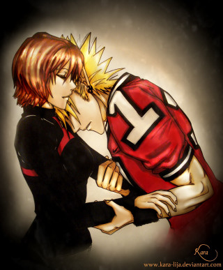 Anime couple blonde spiked hair - andrew boog faithfull free wallpaper for mobile