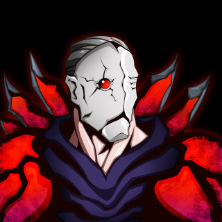 Demonic man red eyes white - demonic free wallpaper for tablet