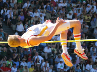 High jump man air stadium - a stadium free wallpaper