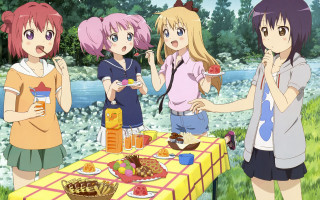 Girls table food drinks fruit - food free wallpaper