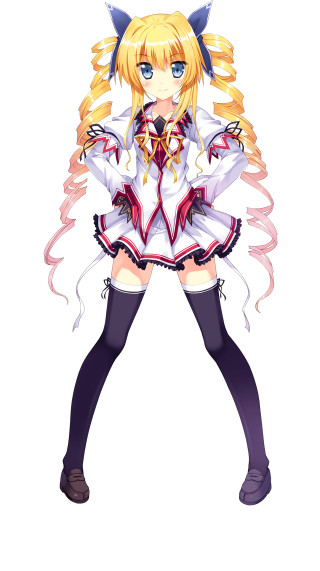 Girl white dress cat ears - a cat ear free wallpaper for mobile