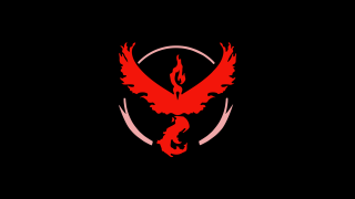 Red bird black background red - a red circle free wallpaper