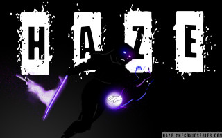 Man glowing purple light haze - image of a man free wallpaper