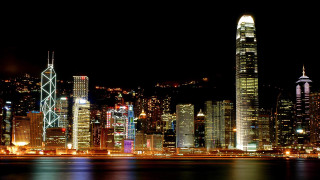 City skyline night lights buildings 7 - building free wallpaper for desktop