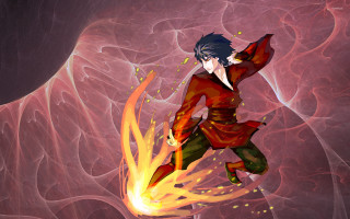 Fire sword male fantasy red - du jin free wallpaper for desktop