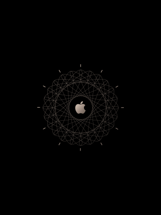 Apple logo black background circular - david rudnick free wallpaper for mobile