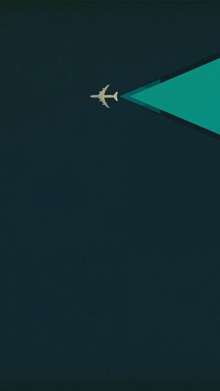 Darkblue plane greentriangle whiteplane minimalist - filip hodas free wallpaper for mobile