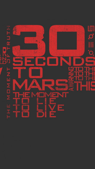 30 seconds to mars red - free space wallpaper