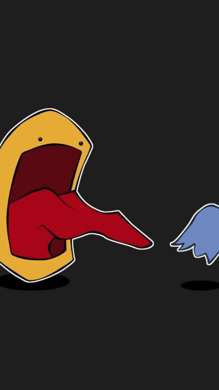 Cartoon character biting blue yellow - pokemon free wallpaper