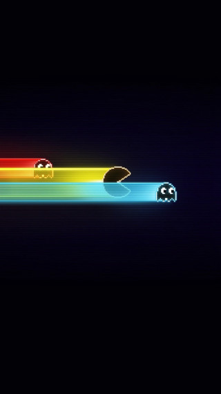Computer mouse rainbow light black - a white line free wallpaper for mobile