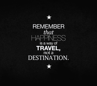Black white quote happiness travel - free stars wallpaper for tablet