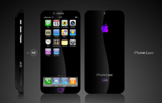 Black iphone black pen white - concept design free wallpaper for desktop