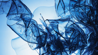 Blue glass pieces tabletop blue 2 - alberto seveso free wallpaper