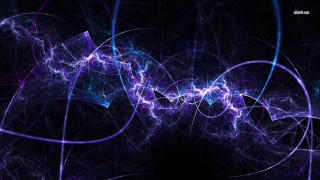 Purple blue swirl black background - plasma free wallpaper for desktop