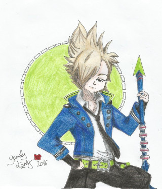 Young man green arrow blue - a blue jacket free wallpaper for tablet