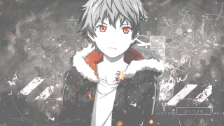 Man fur collar red eyes - a fur collar free wallpaper