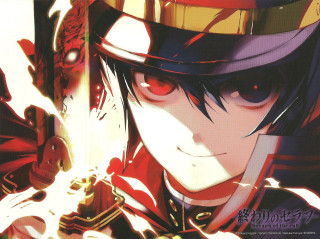 Man hat sword red eye - a red eye free wallpaper