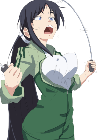 Surprised woman sword green dress - concept art free wallpaper for mobile