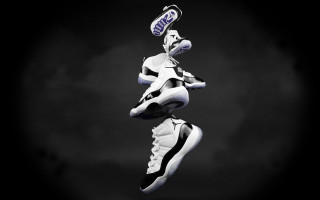 Sneakers flying shoe top bottom - a pair of sneakers free wallpaper