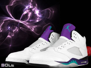 Shoes purple blue accents black - a swirl free wallpaper