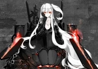 White hair black dress guns - black dress free wallpaper