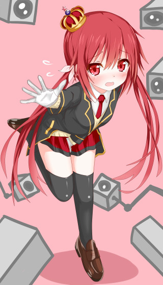 Girl school uniform flying crown - a crown free wallpaper