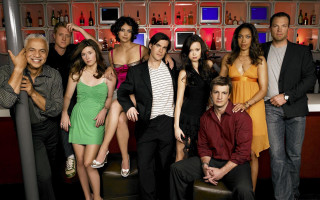 Bar group photo suit dress - andrew bell free wallpaper