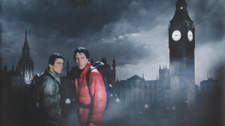 Two men clock tower city - drew struzan free wallpaper