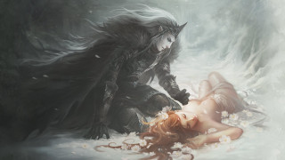 Woman demon snow ground demons - elden ring free wallpaper