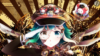 Girl hat scissors clock clocktower - steampunk free wallpaper