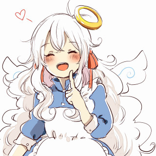 Girl angel wings halo drawing - a halo free wallpaper