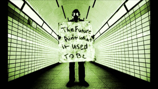 Man holding sign tunnel gas - banksy free wallpaper