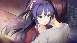Girl guy hugging dark room - maya free wallpaper