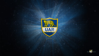 Blue yellow lion starburst logo - ultra free wallpaper